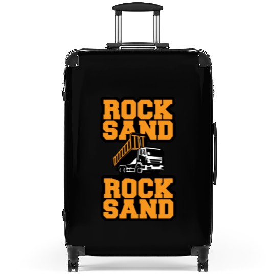 Rock Sand Dump Truck Suitcases