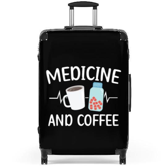 Medicine And Coffee Doctor Hospital Physician Suitcases
