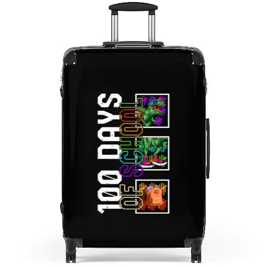 School Suitcases, 100 Days Of School T-rex Dinosaur