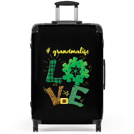 Love Grandma Shamrock Saint Patrick Day Suitcases