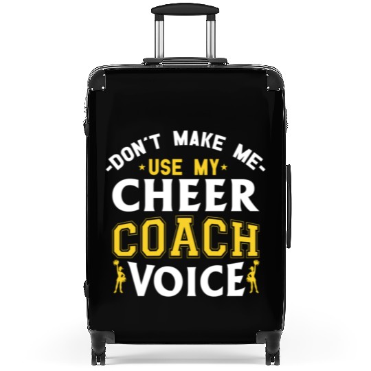 Cheer Coach Voice Funny Cheerleading Coach Suitcases