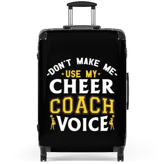 Cheer Coach Voice Funny Cheerleading Coach Suitcases