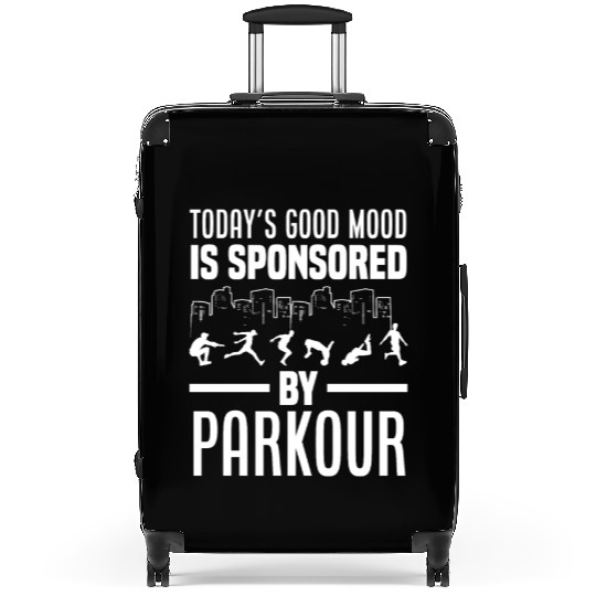 Good Mood Parkour Funny Parkour Free Running Gift Suitcases