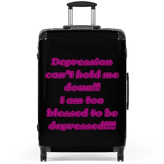 Depression can t hold me Suitcases