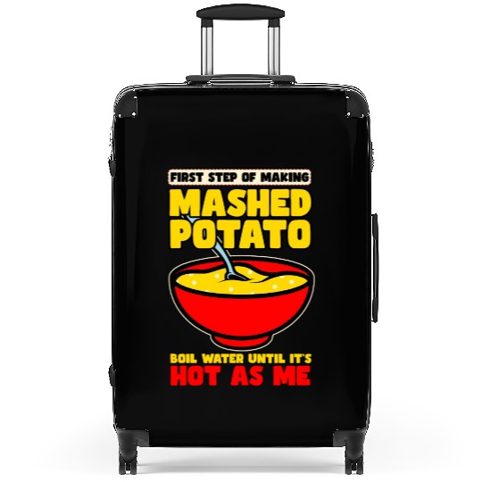 First Step Of Making Mashed Potatoes Suitcases