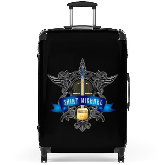 Saint Michael Patron Saint of Police Officers Cath Suitcases