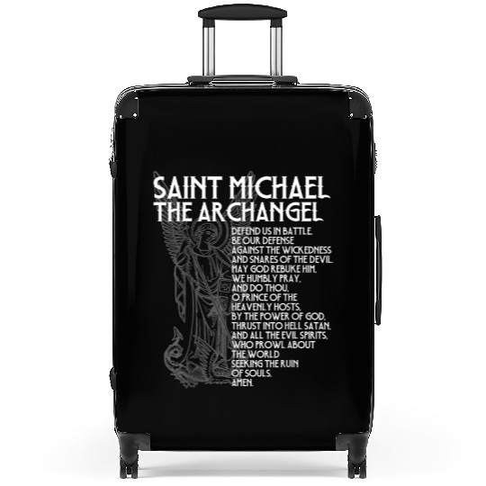 Saint Michael the Archangel Prayer Catholic Tradit Suitcases