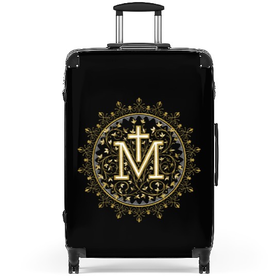 Hail Mary Catholic Our Lady Holy Blessed Maria Suitcases