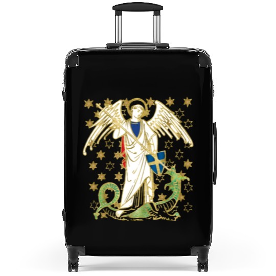 St. Michael the Archangel Icon Dragon Catholic Ang Suitcases