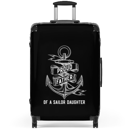Sailing Sailor Father Daughter Suitcases