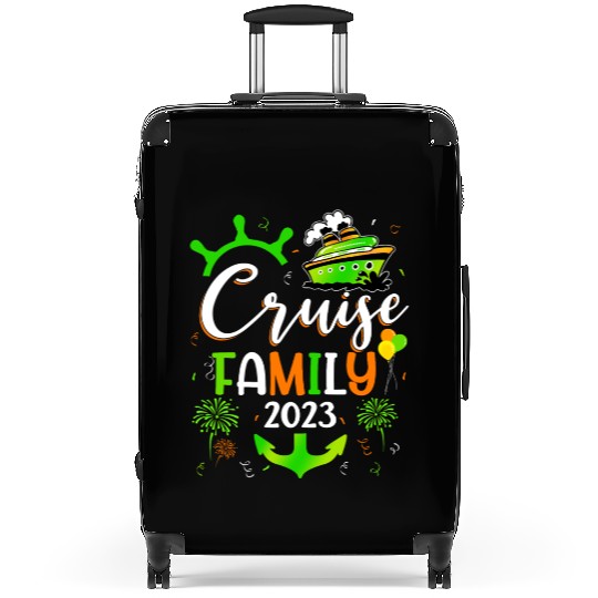 Family Cruise Squad 2023 St Patricks Cruise Suitcases