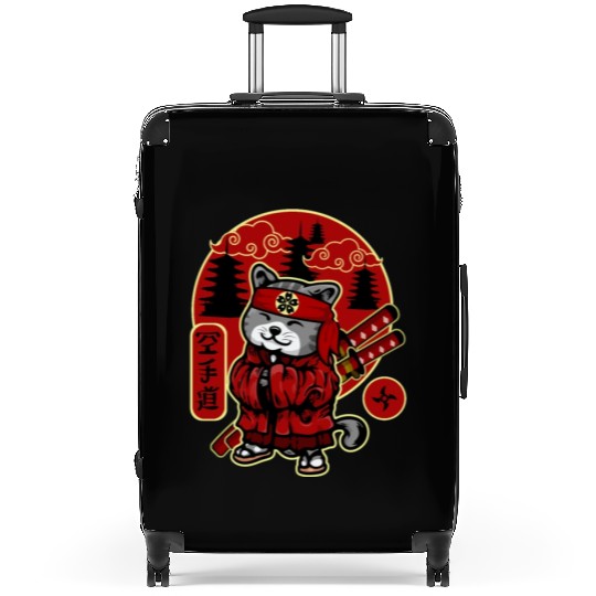 Samurai Cat Suitcases