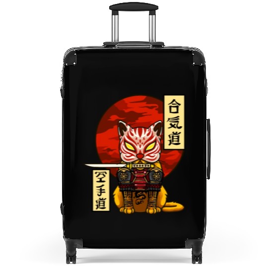 Samurai Cat Suitcases