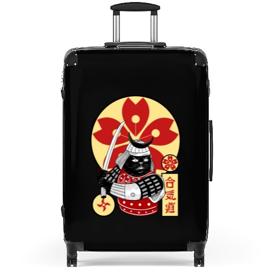 Samurai Cat Suitcases