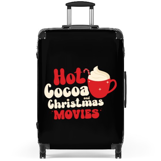 Hot cocoa Christmas movies Suitcases