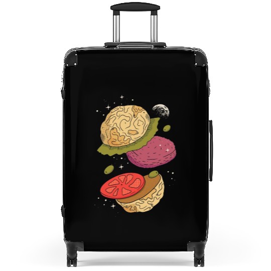 Planets burger vegetables Planets burger vegetable Suitcases