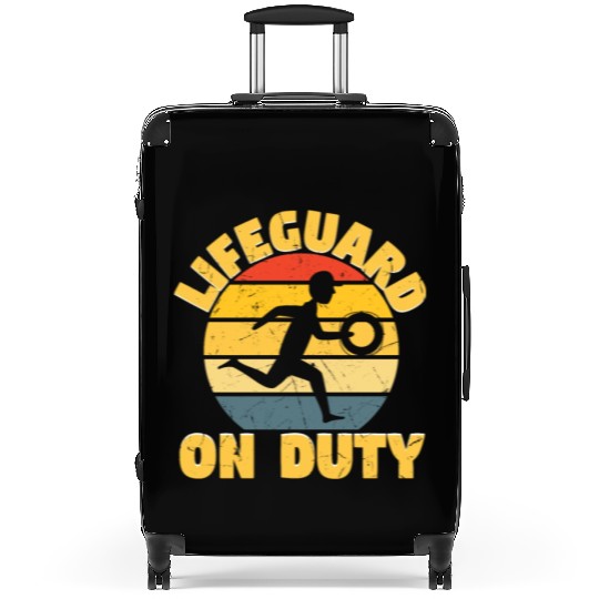 Lifeguard On Duty Distressed Suitcases
