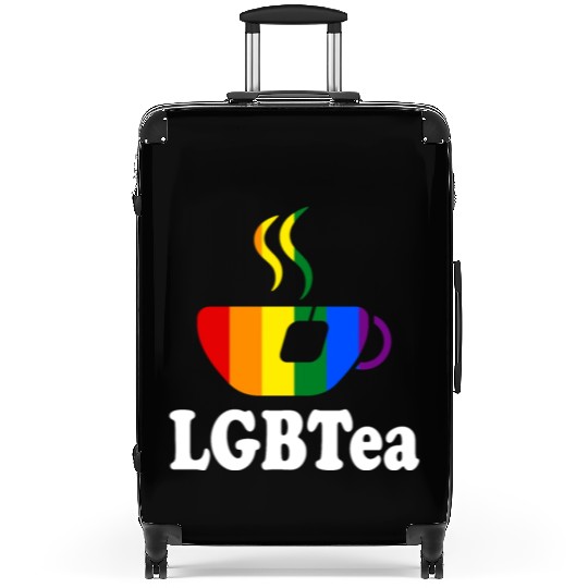 LGBTea Funny Teacup Rainbow Pride Month Gay Tea Lo Suitcases