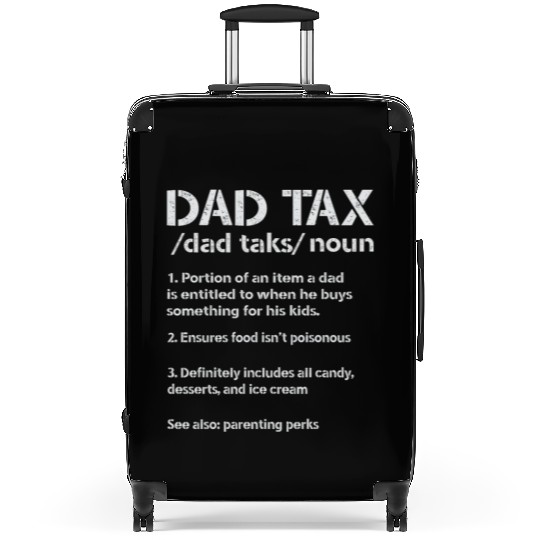 Vintage Dad Tax Definition Men Funny Father's Day Suitcases