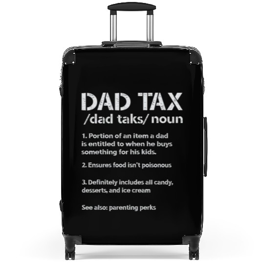 Vintage Dad Tax Definition Men Funny Father's Day Suitcases