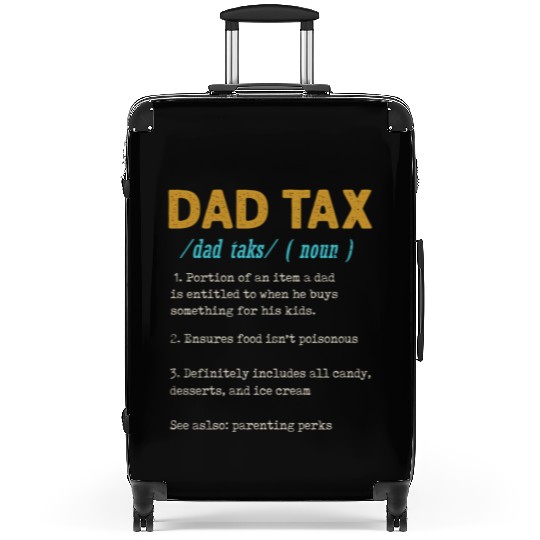 Vintage Dad Tax Definition Men Funny Father's Day Suitcases