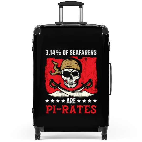 3.14% Of Seafarers Are Pi-rates Math Lover Pi Day Suitcases