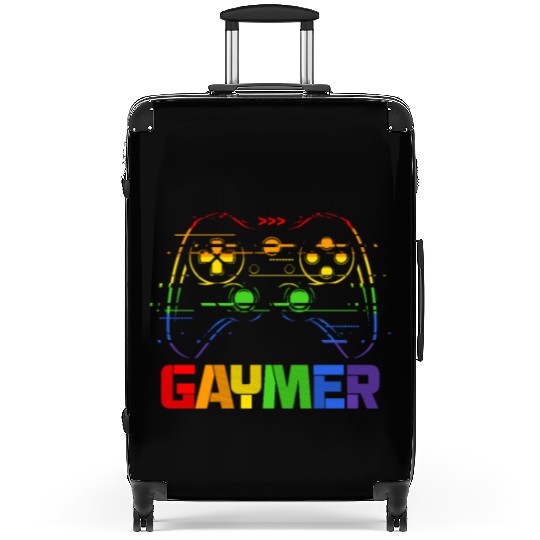 Gaymer LGBT Rainbow Flag Suitcases