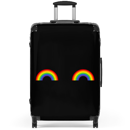 LGBT Rainbow Flag Titties Suitcases