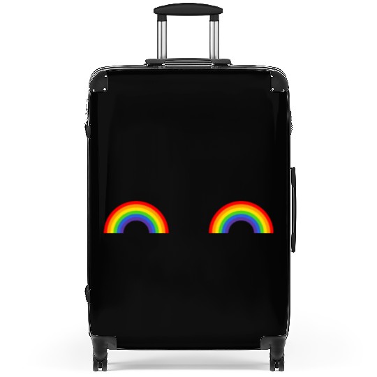 LGBT Rainbow Flag Titties Suitcases