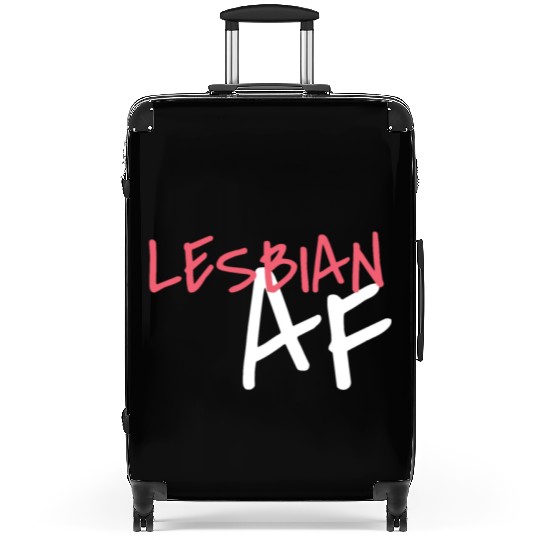 Lesbian AF LGBT Graffiti Pride Month Suitcases