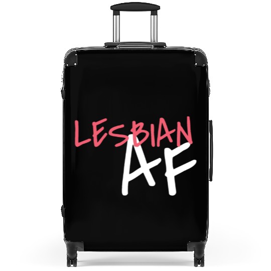 Lesbian AF LGBT Graffiti Pride Month Suitcases