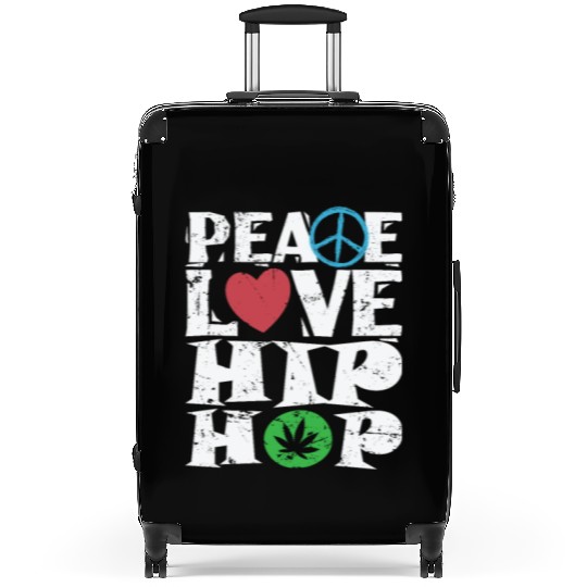 Peace Love Hip Hop Music Direction Rap Suitcases