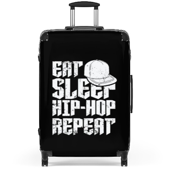 Eat Sleep Hip Hop Repeat Music Direction Rap Suitcases