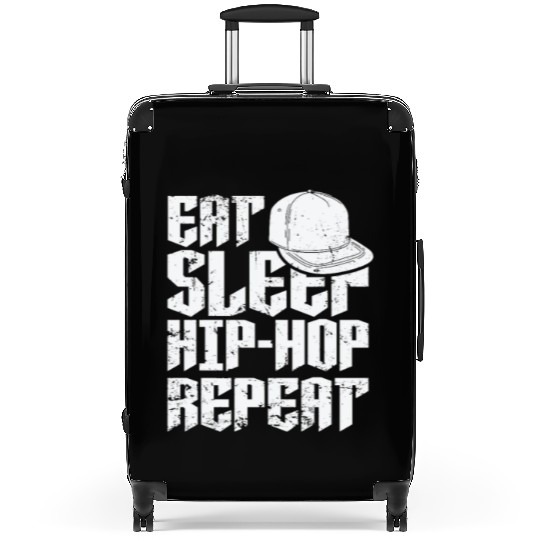 Eat Sleep Hip Hop Repeat Music Direction Rap Suitcases