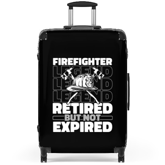 Firefighter Thin Red Line Retired Suitcases
