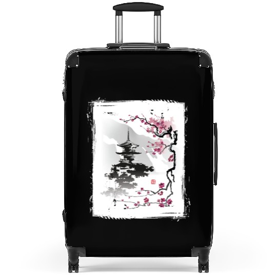 Cherry Blossom Jiin Japan Nature Suitcases