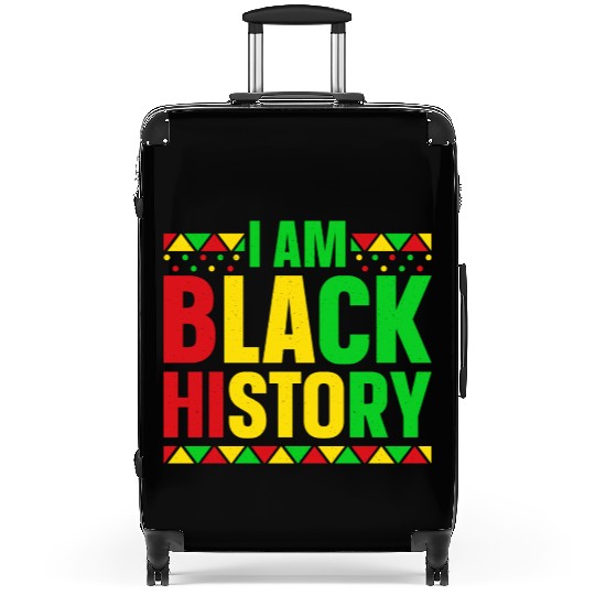 I Am black History Suitcases