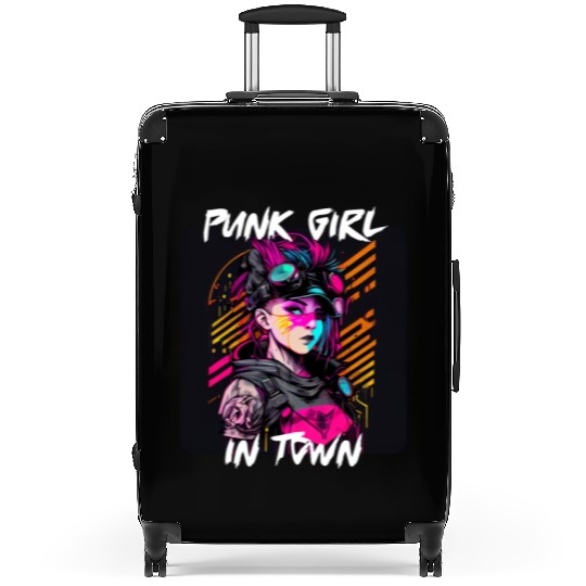 Graffiti Style - Punk Girl In Town 1 Suitcases