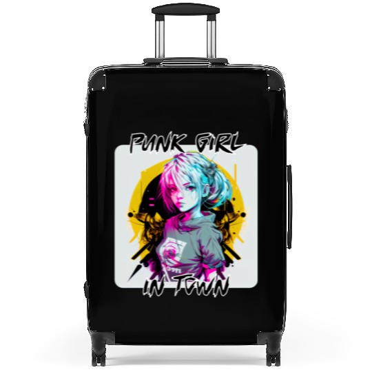 Graffiti Style - Punk Girl In Town 8 Suitcases