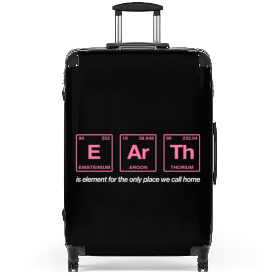 EARTH - written in elements of the periodic table Suitcases