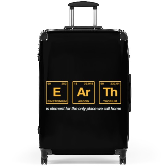 EARTH - written in elements of the periodic table Suitcases