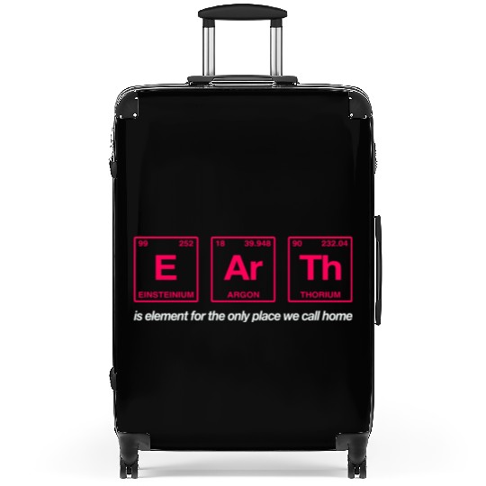 EARTH - written in elements of the periodic table Suitcases