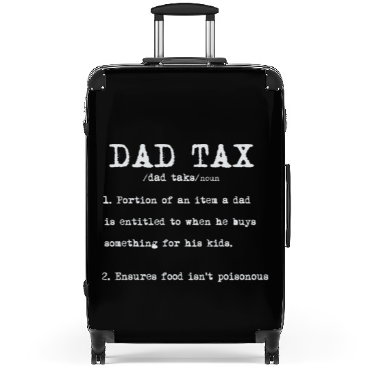 Vintage Dad Tax Definition Men Funny Father's Day Suitcases