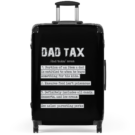 Vintage Dad Tax Definition Men Funny Father's Day Suitcases
