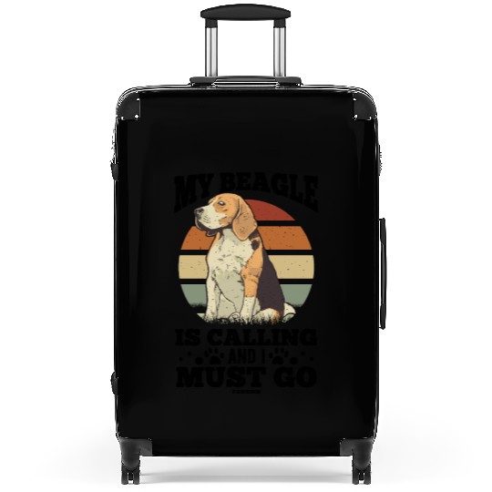 Beagle dog lover pet Suitcases