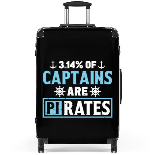 Funny Pi Day Suitcases Math Pi Day 314 Percent Captain