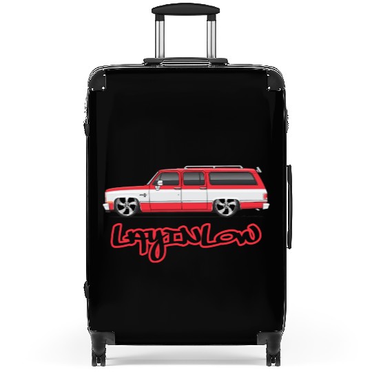 layinlow Cardinal Red Suitcases
