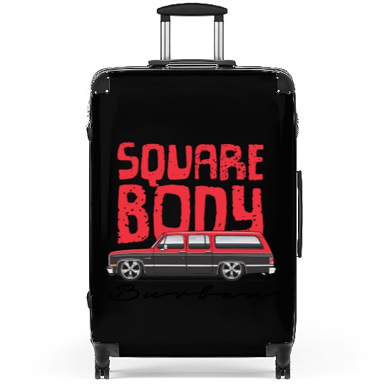 square Cardinal Red Suitcases