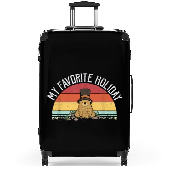 Retro Groundhog Day Gifts Groundhog Day Suitcases