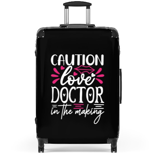 Sweet Valentines Day Caution Love Doctor in the Ma Suitcases